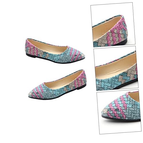 CTIRCHIU 1Paar Flache PU Schuhe für Damen Stilvolle Spitze Ballettschuhe Atmungsaktiv für Freizeit Arbeiten Reisen CTIRCHIU 1Paar Flache PU Schuhe für Damen Stilvolle Spitze Ballettschuhe Atmungsaktiv für Freizeit Arbeiten Reisen von CTIRCHIU
