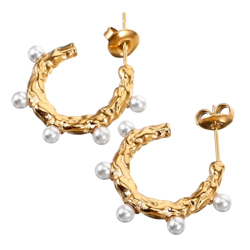 CTIRCHIU Vintagestyle Geometric Perlenohrringe für Damen Leicht Baumelnd für Partys und Festivals von CTIRCHIU