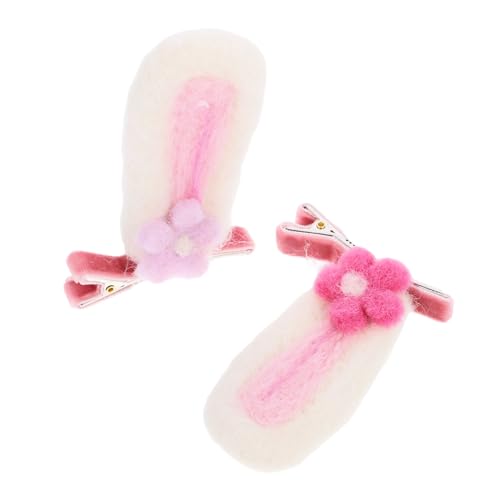 CTIRCHIU Haarspangen mit Kaninchenohren für Kleine Mädchen Süße Hasenhaarspangen Haarschmuck für Kinder Haar Accessoires Rutschfest und Angenehm zu Tragen von CTIRCHIU