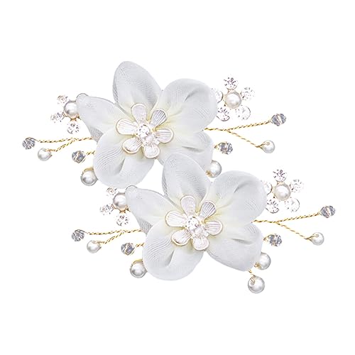 CTIRCHIU 1Paar Hochzeitsschuhschmuck für Damen Abnehmbare Schuhschnallen Langlebigem Legierungsmaterial mit Eleganter Blume für Hochzeiten und Besondere Anlässe von CTIRCHIU