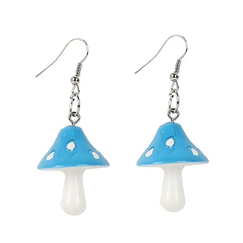 CTIRCHIU Damen Ohrhänger Kunststoff Kreative Pilz Ohrstecker Dekorative Ohrringe für Alltag und Besondere Anlässe von CTIRCHIU