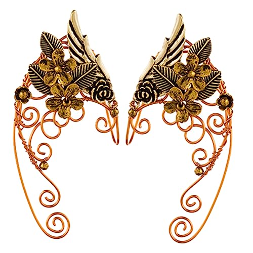 CTIRCHIU 1Paar Ohrmanschetten für Piercing Handgemachte Feenohrringe Ohrringe für Besondere Anlässe und Exquisites Design von CTIRCHIU