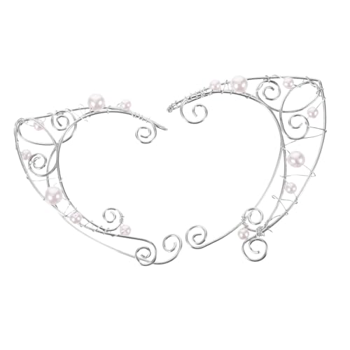 CTIRCHIU Elfen Ohrringe Für Damen Ohrclips Mit Kunstperlen Ohrmanschetten Für Teenager-mädchen Statement-ohrschmuck Ohrdekor Für Mädchen von CTIRCHIU