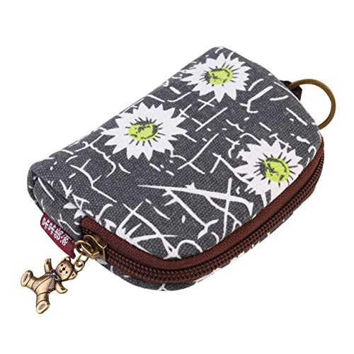 CTIRCHIU 1stück Mini Geldbörse Damen Mit Blumenmuster Kompakte Münztasche Aus Strapazierfähigem Material Für Unterwegs Als Geschenktasche Für Freundinnen Familie Und Kollegen Mit von CTIRCHIU