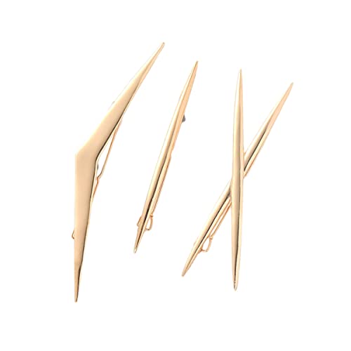 CTIRCHIU 1Satz Geometrische Haarklammern Legierung Rutschfeste Haarnadel für Frauen und Mädchen für Hochzeiten und Besondere Anlässe Einfaches Haarschmuck Zubehör von CTIRCHIU