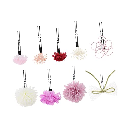 CTIRCHIU Japanische Blumenhaargabeln Aus Kunstblume Mit Haarnadeln Für Damen Für Hochzeiten Abendpartys Und Tänze Klassisch Und Elegant von CTIRCHIU