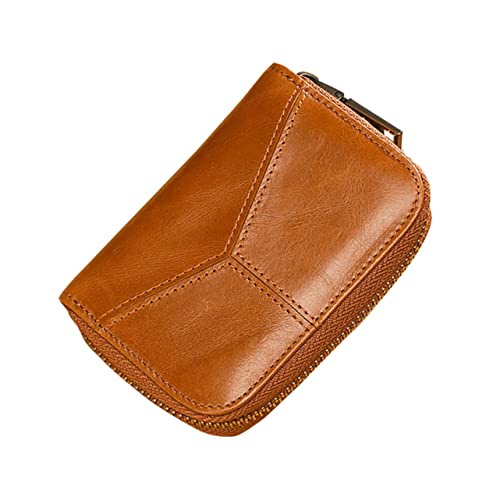 CTIRCHIU 1Stück Ledermünztasche mit Reißverschluss für Karten Münzen Multifunktionales Kartenetui Kompakt Praktisch für Reisen oder Tägliche Nutzung von CTIRCHIU