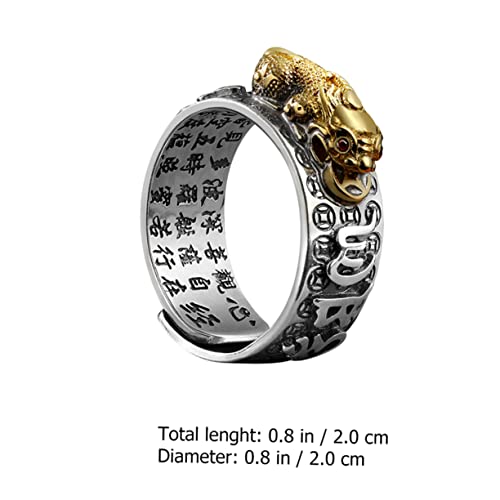 CTIRCHIU Kupfer Fingerring Männlicher Glücksring Schmuckring Offenes Design Einfach Zu Tragen Hautfreundlich Exquisites Aussehen Kreatives Geschenkidee von CTIRCHIU