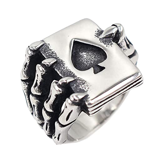 CTIRCHIU Geisterklauen Fingerring für Offener Vintage Titanstahl Kreativer Schmuck für Kostümpartys und Alltag von CTIRCHIU