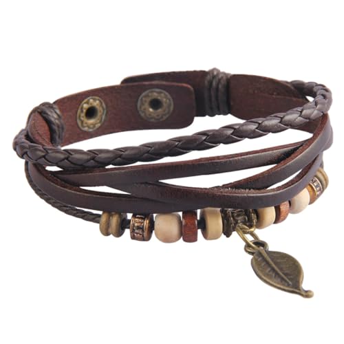 CTIRCHIU Retro Rindsleder Armband Für Männer Und Frauen Handgefertigter Freizeit Armreif Kreatives Und Elegantes Design Für Geschenke Zu Anlässen Wie Geburtstagen Und Valentinstag von CTIRCHIU
