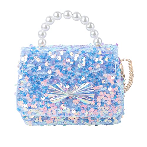 CTIRCHIU 1Stück Shining Sequined Lady Umhängetasche mit Schleifen Design Modischer Perlen Clutch für Frauen Partys von CTIRCHIU
