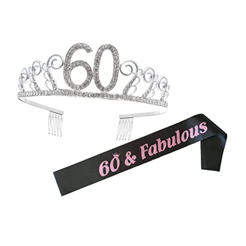 CTIRCHIU 1satz Krone Mit Haarreif Und Schulterband Für Geburtstag Funkelnde Mit Strass Elegantes Party-accessoire Für Geburtstagsfeiern Passt Für Dekoration Für Geburtstagskönigin von CTIRCHIU