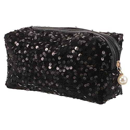 CTIRCHIU Kosmetiktasche Aus Paillettenmaterial Großes Volumen Reißverschluss Für Make-up Kosmetika Toilettenartikel Reisen Damen von CTIRCHIU