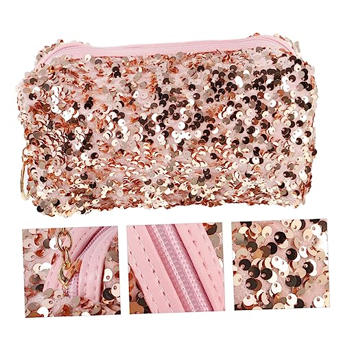 CTIRCHIU Kosmetik Reisebehälter Mit Pailletten Quadratische Aufbewahrungstasche Für Damen Tragbar Und Vielseitig Einsetzbar Als Make-up-Organizer-Tasche Oder Kulturbeutel von CTIRCHIU