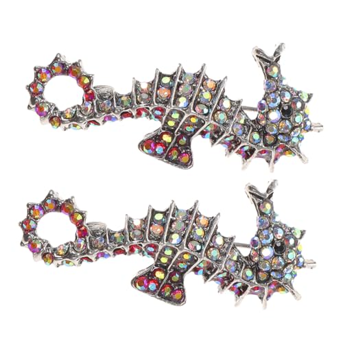 CTIRCHIU 2 Stück Broschen mit Strass Anstecknadeln aus Metalllegierung Vielseitiger Schmuck für Damen Kleidung Taschen und Hüte Perfektes für Frauen und Meerliebhaber von CTIRCHIU