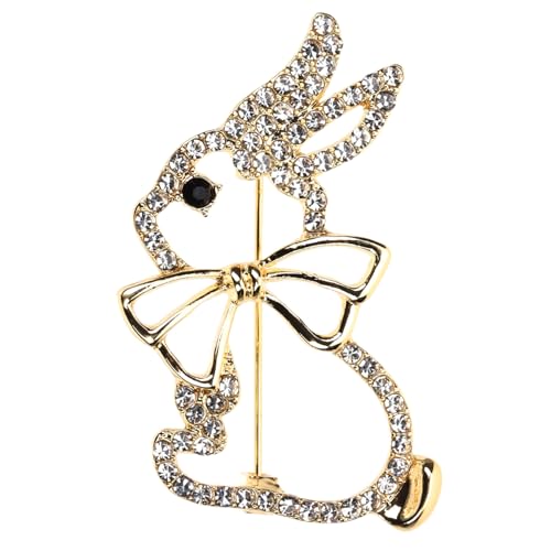CTIRCHIU 2 Stück Cartoon Hasenbroschen aus Niedliche Bunny Anstecknadeln für Kleidung Jacken Taschen Kreative Leicht zu Befestigende Mode accessoires für Damen und Mädchen von CTIRCHIU