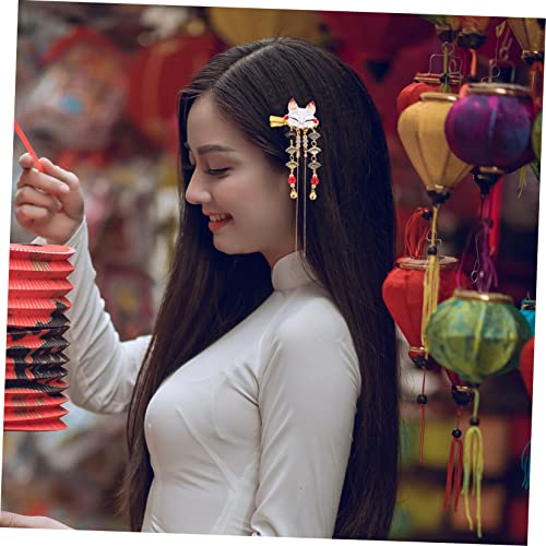 CTIRCHIU 2 Stück Chinesische Haarschmuck Vintage Legierung Haarspangen mit Quaste Langlebig Farbecht Geeignet für Damen und Mädchen Stilvolle Kopfschmuck Accessoires im Zufällige Farbe von CTIRCHIU