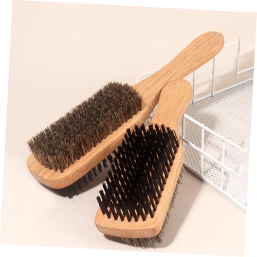 CTIRCHIU 2 Stück Doppelseitige Wildschweinborsten Haarbürste Zartes Haar und Bartpflege Sanft zur Kopfhaut Vielseitig für Styling Reinigung und Bartpflege Geeignet für Herren und Tägliche von CTIRCHIU