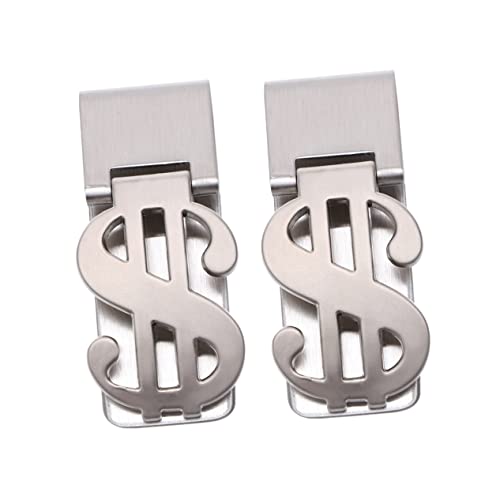CTIRCHIU 2 Stück Geldclip Metall Mini Geldklammer Langlebig Robust Kompakt Leicht für Kreditkarten Scheine Tickets Praktischer Geldbeutel Ersatz für Herren und Damen Platzsparend und von CTIRCHIU