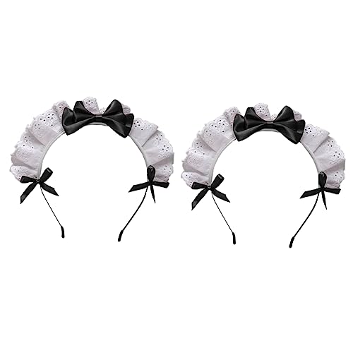CTIRCHIU 2 Stück Lolita Haarreifen mit Zarten Schleifen und Spitzen Teiliges Leichtes Stoffhaarband für Damen Party und Cosplay Accessoire Bequem und Langlebig für Festlichkeiten und CTIRCHIU 2 Stück Lolita Haarreifen mit Zarten Schleifen und Spitzen Teiliges Leichtes Stoffhaarband für Damen Party und Cosplay Accessoire Bequem und Langlebig für Festlichkeiten und von CTIRCHIU