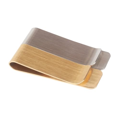 CTIRCHIU 2 Stück Messing Geldklammer Edelstahl Messing Geldclip Kartenhalter für Kreditkarten und Scheine Schlankes Design Kompakt Praktisch für Herren und Damen Outdoor Tool von CTIRCHIU