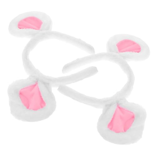 CTIRCHIU 2 Stück Plüsch Mäuseohren Haarreifen für Niedliches Halloween Kostüm Accessoire Weiches Tier Ohr Stirnband für Partys und Verkleidungen von CTIRCHIU
