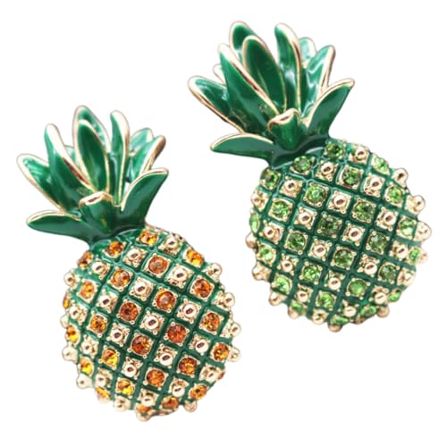 CTIRCHIU 2 Stück Retro -Mantelbrosche Kleid Ananas Obst Schmuck für Frauen Stifte jäckchen sakkos pullis Fashion brooch haengematte Brachbrosche Retro-Brustklammer Brustnadel Brosche von CTIRCHIU
