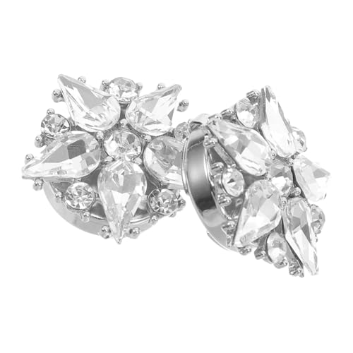 CTIRCHIU 2stücke Manschettenknöpfe Für Herren in Sternform Dekorative Business-knopfsets Robuste Zinklegierung Mit Strasssteinen Stilvolle Ärmel-accessoires Für Damen Und Herren von CTIRCHIU