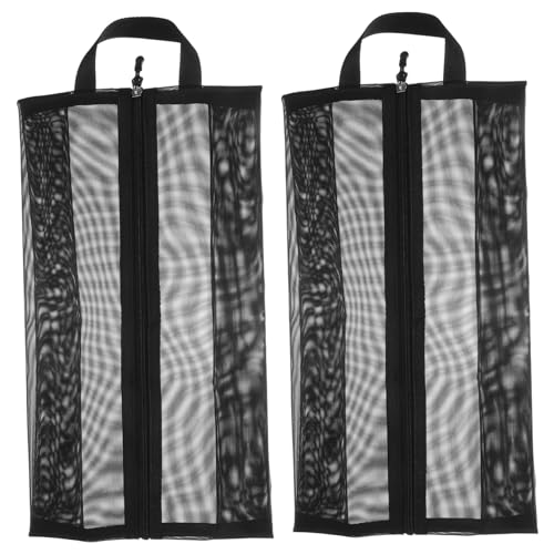 CTIRCHIU 2 Stück Tragbare Schuhtaschen Aus Netzgewebe Atmungsaktive Reisetasche Für Schuhe Mit Traggriff Schuh Organizer Für Männer Und Frauen Für Reisen Und Outdoor Leicht Und von CTIRCHIU