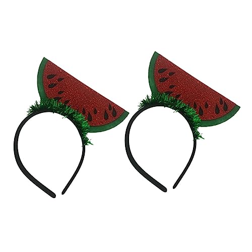 CTIRCHIU 2 Stück Wassermelonen Design Haarreifen Leichtes Haarschmuck Partydekorationen Sommerlich für Damen und Cosplay Feste von CTIRCHIU