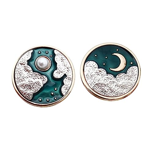 CTIRCHIU 2 Stücke Paar Brosche für Kleidung antikes Stifte Clip brosche vintage Retro Brosche Emaille Brosche Hochwertige Brosche weibliche Brosche Schmuck Brosche Legierung von CTIRCHIU