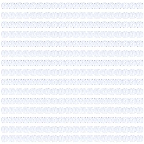 CTIRCHIU 200Stücke Dreadlocks Haarperlen für Zöpfe Transparente Kristallringe Haarschmuck Zubehör für Haarverlängerungen und Flechtfrisuren für Damen und Herren von CTIRCHIU