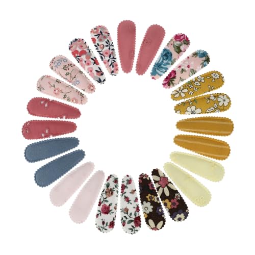 CTIRCHIU 24stücke Blumen Haar Klammern Stoff Haarnadeln Mädchen Junge Mädchen Frisur Accessoire Muster Clip Schmuck Haarspange Haarspangen von CTIRCHIU