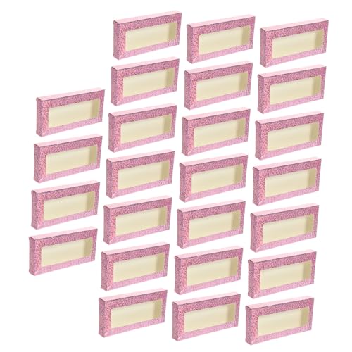 CTIRCHIU 25 Stück Teiliges Lash Packaging Box Bunte Design Wimpern Aufbewahrungsbox Sicher Verschlossen Langlebig und Leicht zu Öffnen für Damen und Mädchen Praktischer Eyelash Organizer von CTIRCHIU
