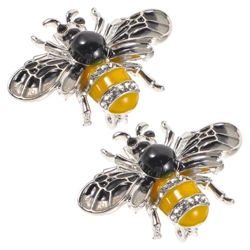 CTIRCHIU 2 Stück Vintage Bienenbrosche Anstecknadel Für Damen Glänzende Langlebige Dekoration Für Kleidung Schals Und Hüte Zarte Verarbeitung Für Frauen von CTIRCHIU