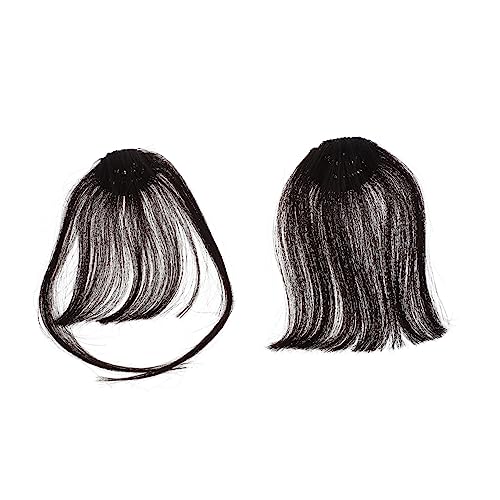 CTIRCHIU 2Stücke Damen Haarschmuck Teiliges Unsichtbare Clip Perücken für Natürliche Fransen Leicht Wiederverwendbar Hohe Temperaturbeständigkeit zur Korrektur CTIRCHIU 2Stücke Damen Haarschmuck Teiliges Unsichtbare Clip Perücken für Natürliche Fransen Leicht Wiederverwendbar Hohe Temperaturbeständigkeit zur Korrektur von CTIRCHIU