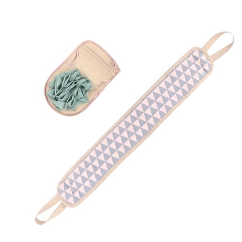 CTIRCHIU 2Stücke Duschhandschuhe Exfolierende Körperbürste Hautmassage und Hautfreundliche Badetücher für Entspannende Badeerlebnisse mit Hängeseildesign von CTIRCHIU