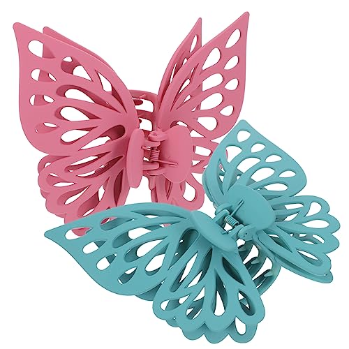 CTIRCHIU 2Stücke Haarklammern Schmetterlinge für Große Haarklauen Clips und Mauve Stabile Haarspangen für Damen von CTIRCHIU