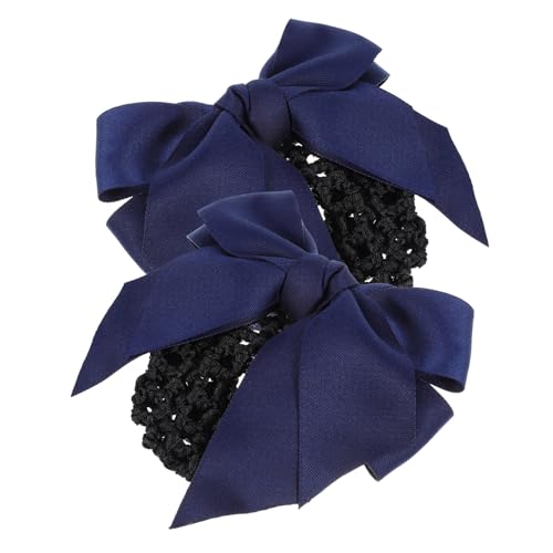 CTIRCHIU 2stücke Damen Haarnetz Mit Schleife Atmungsaktives Haarnetz Für Dutt Für Service Tanz Und Alltag Elegantes Design Für Formelle Und Anlässe von CTIRCHIU