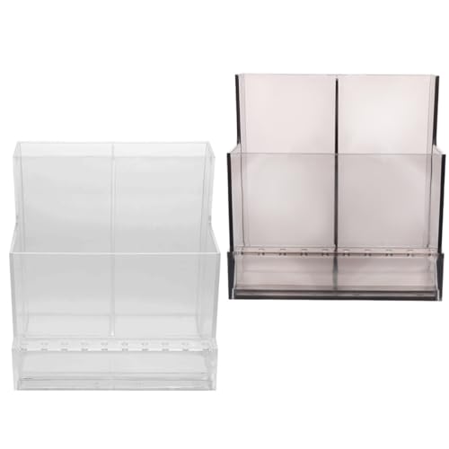 CTIRCHIU 2Stücke Nagelbohrer Bithalter Aufbewahrungsbox aus Material Transparent und Organizer für Nagelbohrmaschinen für Maniküre und Nagelkunst Robust und Leicht von CTIRCHIU