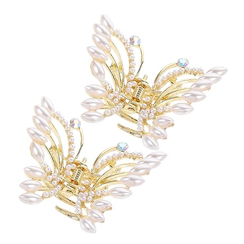 CTIRCHIU 2stücke Perlen-kieferklammer Damen-haarspangen Haarklammer Haarschmuck Mit Quaste Und Perlendekor Für Haardekoration Schnell Und Einfach Anzuwenden CTIRCHIU 2stücke Perlen-kieferklammer Damen-haarspangen Haarklammer Haarschmuck Mit Quaste Und Perlendekor Für Haardekoration Schnell Und Einfach Anzuwenden von CTIRCHIU