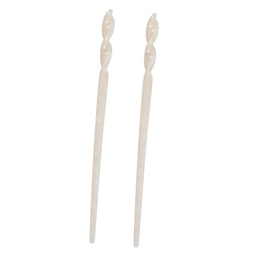 CTIRCHIU 2 Stücke Vintage Acetat Haarnadeln Dekorative Hochsteckfrisur Haarnadel Retro Dutt Kopfschmuck für Damen Hochzeits und Party Zubehör von CTIRCHIU