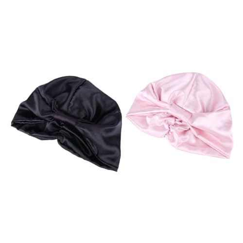 CTIRCHIU 2stücke Satin-nachtmütze Für Frauen Haarpflegehaube Duschhaube Schlafmütze Aus Hochwertigem Satinmaterial Langlebig Und Praktisch Geeignet Für Frauen Mit Langem Und Dickem von CTIRCHIU