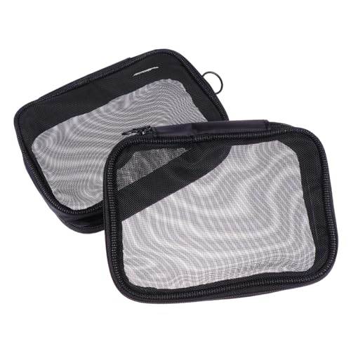 CTIRCHIU 2Stücke Tragbare Netz Transparente Kosmetiktasche für Reisen Praktischer Organizer für Toilettenartikel und Make Up für Damen und Herren von CTIRCHIU