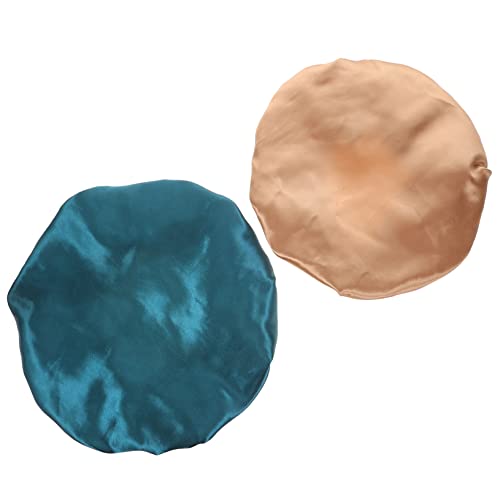 CTIRCHIU 2stücke Satin-haarhaube Zum Schlafen Verstellbare Damen-duschhauben Satinhaube Für Spa Und Make-up Schlafhaube Mit Breitem Haarhaube Aus Zuverlässigem Material Einfach von CTIRCHIU