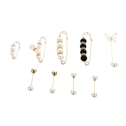 CTIRCHIU 2sätze Perlen Brosche Damen Schmuck Brustnadel Für Tasche Revers Hemd Pullover Mantel Hut Broschennadel Einfache Brosche Cartoon-brosche Brustnadel-party von CTIRCHIU