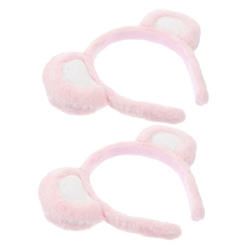 CTIRCHIU 2stücke Bärenohren Plüsch Stirnbänder Haarband Mit Tierohren Tragbar Für Party Dress up Kostüm Accessoires Für Mädchen Und Erwachsene von CTIRCHIU