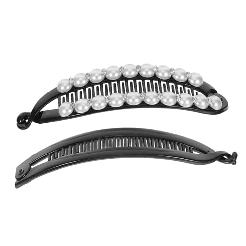 CTIRCHIU 2stücke Bananenclip Mit Künstlichen Perlen Und Kamm Haar-accessoires Für Damen Sicherer Halt Für Dünnes Und Dickes Haar Stilvolle Frisur-verzierung CTIRCHIU 2stücke Bananenclip Mit Künstlichen Perlen Und Kamm Haar-accessoires Für Damen Sicherer Halt Für Dünnes Und Dickes Haar Stilvolle Frisur-verzierung von CTIRCHIU