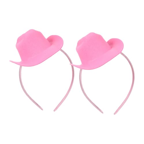 CTIRCHIU 2stücke Cowgirl Hut Haarband Vielseitiges Kostümzubehör Für Partys Western-events Und Alltagslook Stylish Modernes Design Für Frauen Und Mädchen von CTIRCHIU