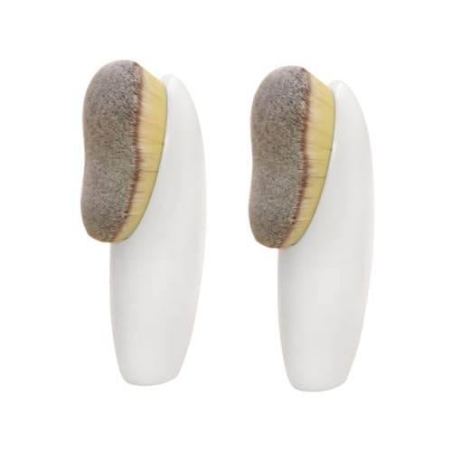 CTIRCHIU 2stücke Make-up-pinsel-grundlage Mit Hochwertigen Fasern Und Kunststoffen Für Lange Haltbarkeit Make-up Concealer Lidschatten Foundation Puder Und Creme Für von CTIRCHIU